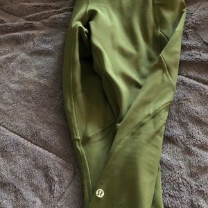 Lululemon Womens Fleece Legging Olive green